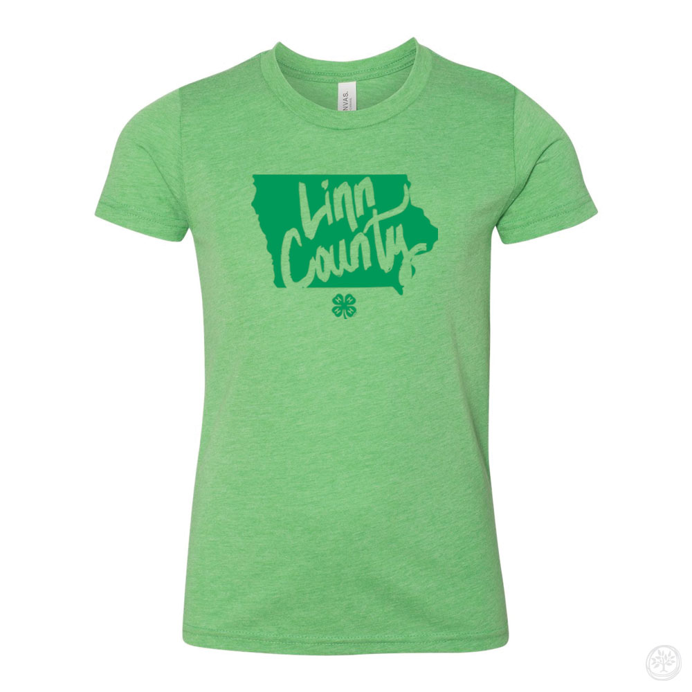 Linn County 4-H - IA Green Super Soft Kids CauseTees