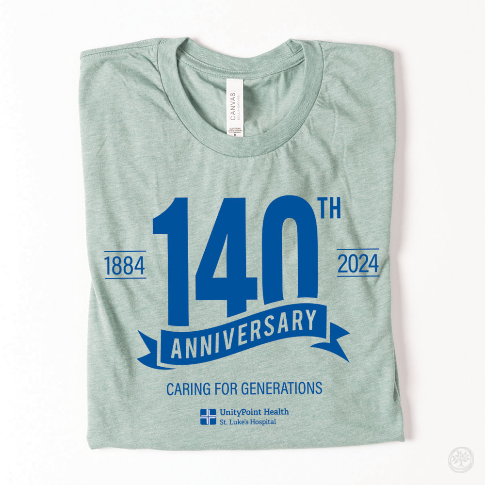 St. Luke's 140 Anniversary Apparel Options