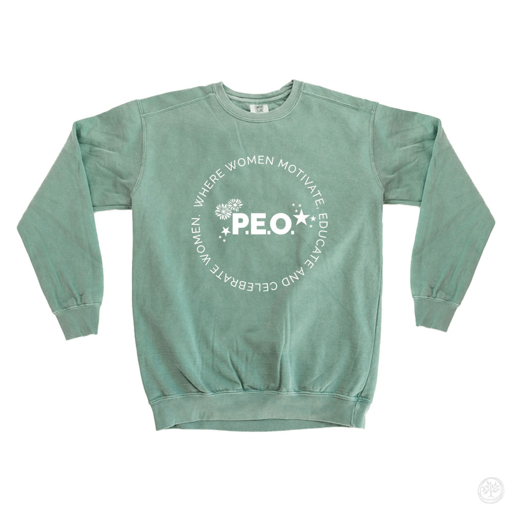 P.E.O. Alabama 2025 Comfort Colors Crew Sweatshirts