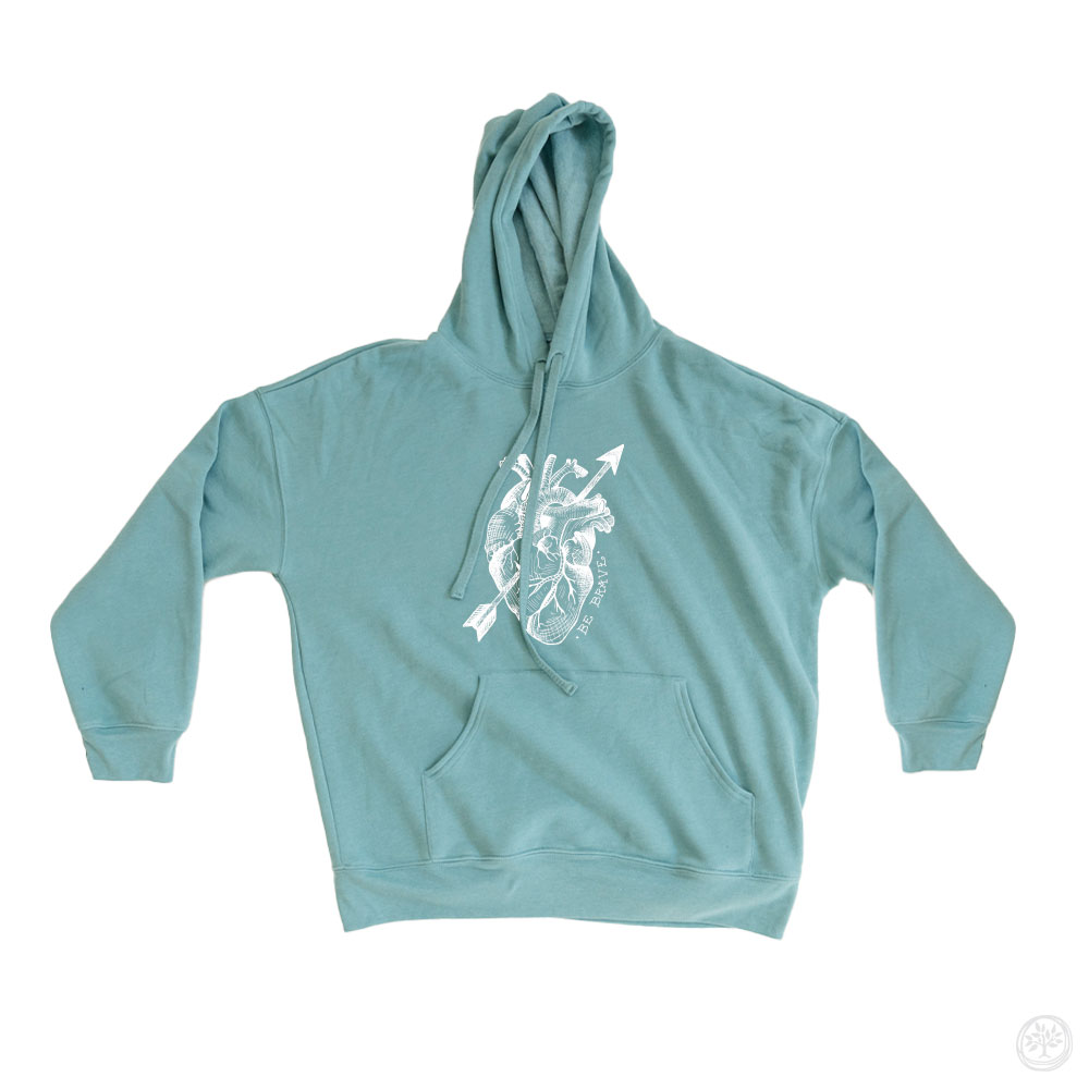 Be Brave Anatomical Heart Hoodies