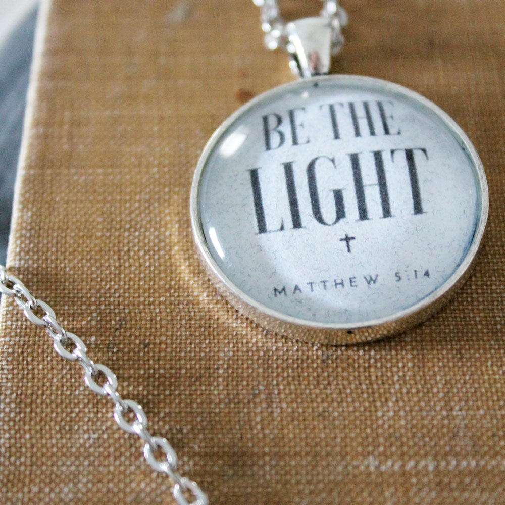 Be The Light Glass Pendant